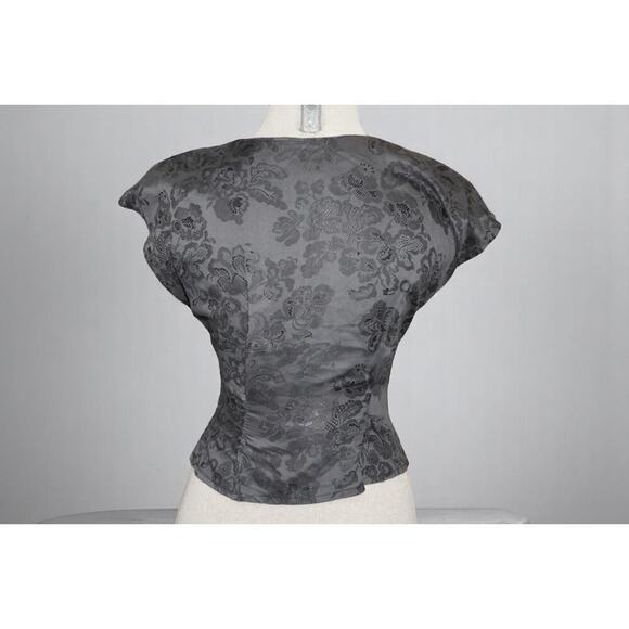 Steampunk Victorian Gothic Peplum Top – Rare NWT – Mr. G Moda – 80s Brocade - Picture 6 of 6